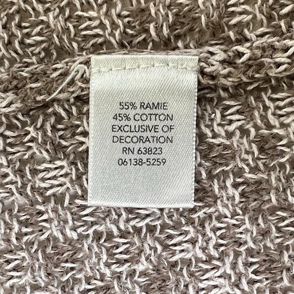 Christopher And Banks Pullover Sweater Womens Large Ramie Blend Textured Knit - Picture 6 of 7